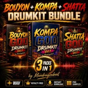 Cover Caribbean Drumkit Bundle - Drumkit caribéen WAV 24-bit par Mandragonbeat