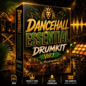 Cover Dancehall Essential Vol.1 - Drumkit caribéen WAV 24-bit par Mandragonbeat