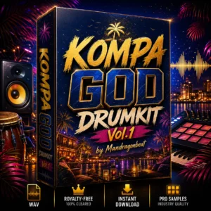 Cover Kompa God Vol.1 - Drumkit caribéen WAV 24-bit par Mandragonbeat