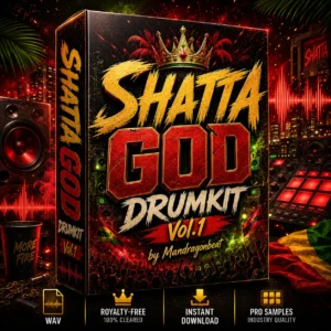 Cover Shatta God Vol.1 - Drumkit caribéen WAV 24-bit par Mandragonbeat