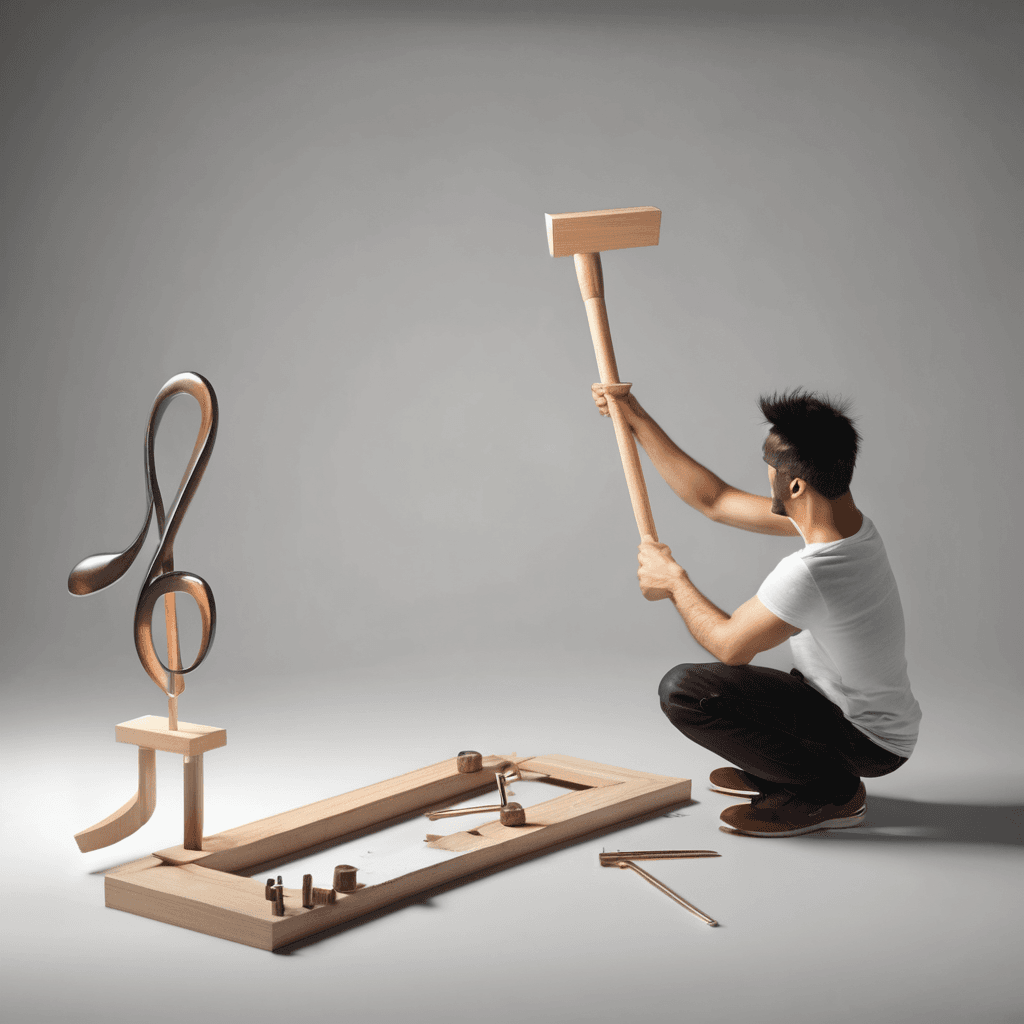 a man is holding a hammer and a hammer hammer